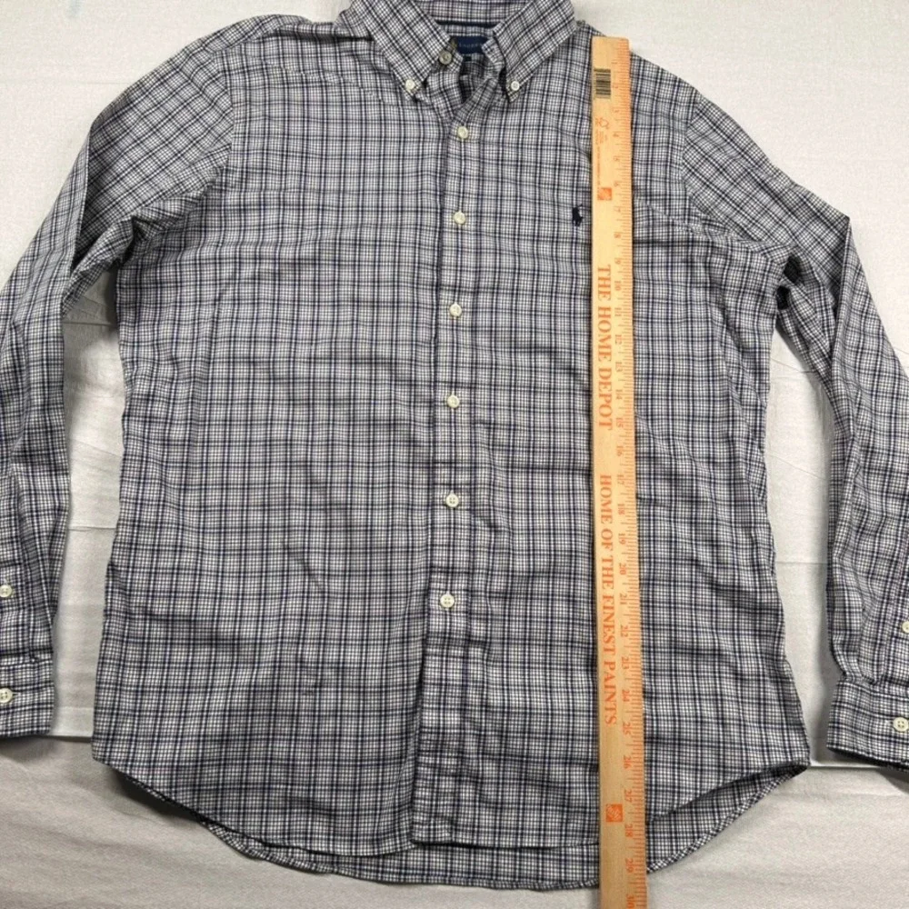 Polo Ralph Lauren Performance Shirt Mens L Plaid Button Down Stretch Preppy